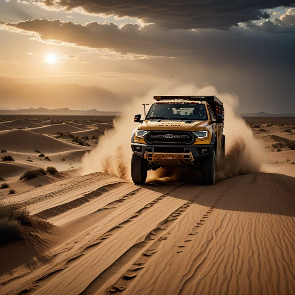 Daf Truck Speeds Through Desert in Epic Dakar Rally Scene