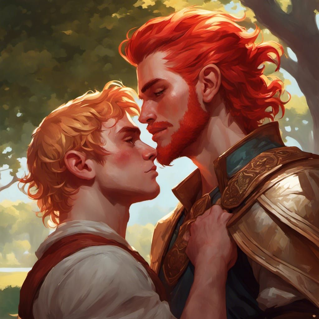 Halfling and Druid: A Kiss in the Park