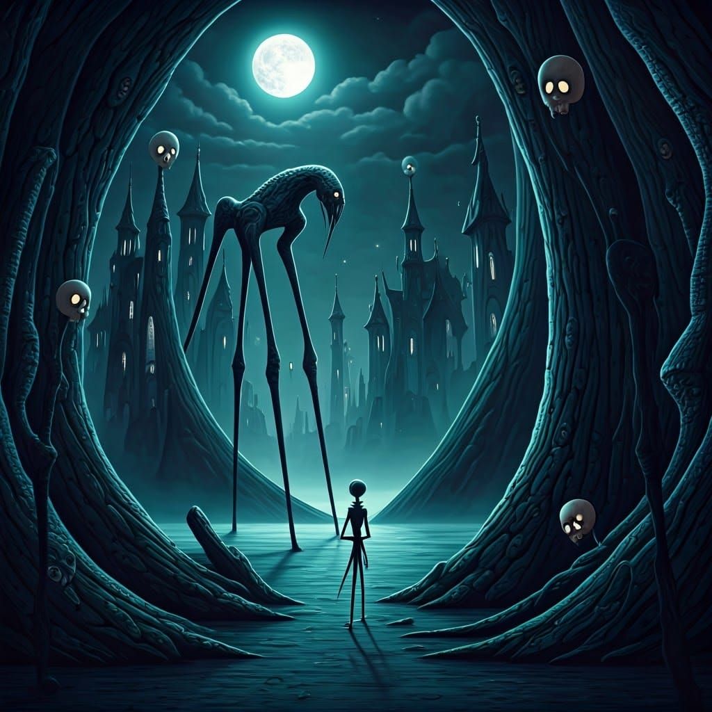 Surreal Alien Dreamscape in Pop Surrealist Style