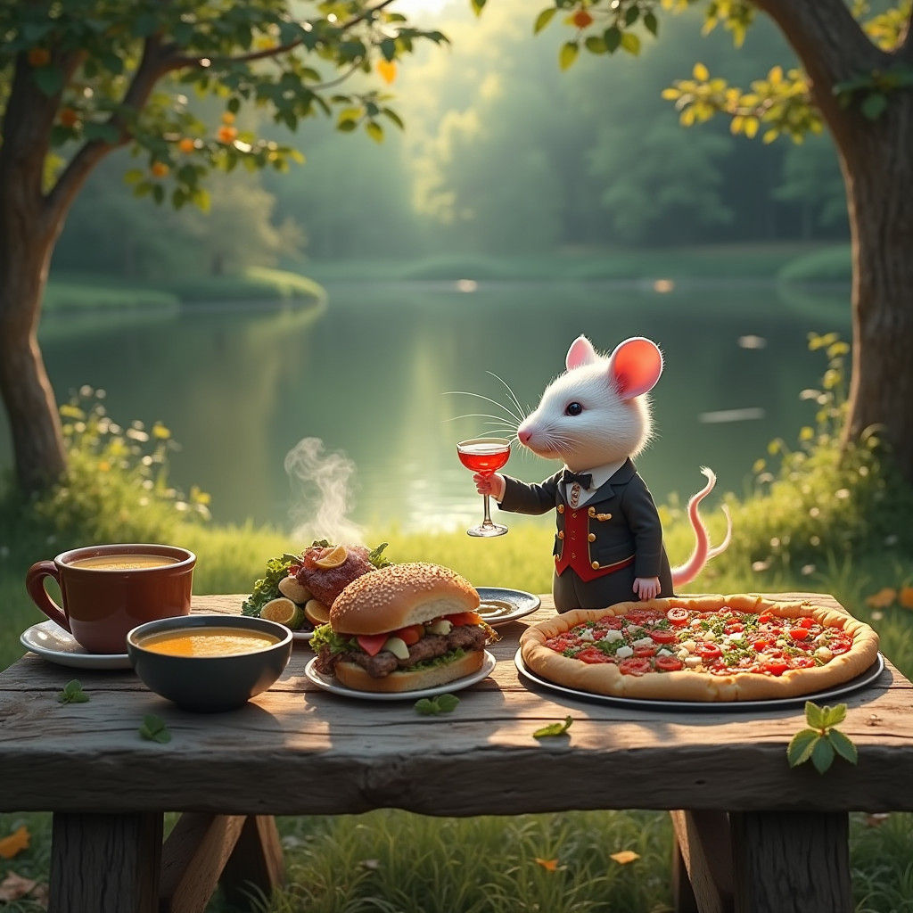 Mouse Maître D' Toasts Forest Feast