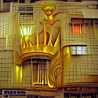 King Midas Art Deco Court Illustration