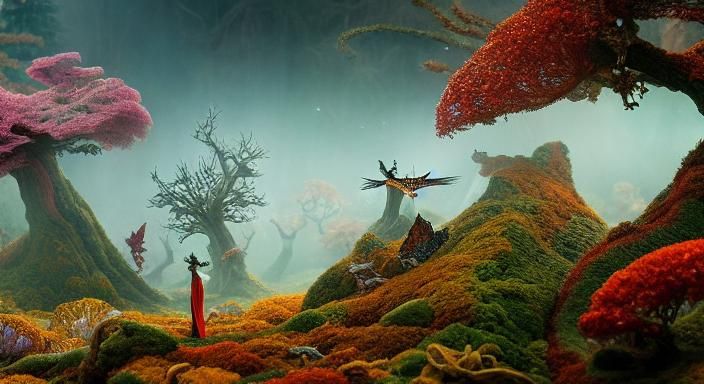 Fairytale Wooden Sculpture Book with Escaping Fairies