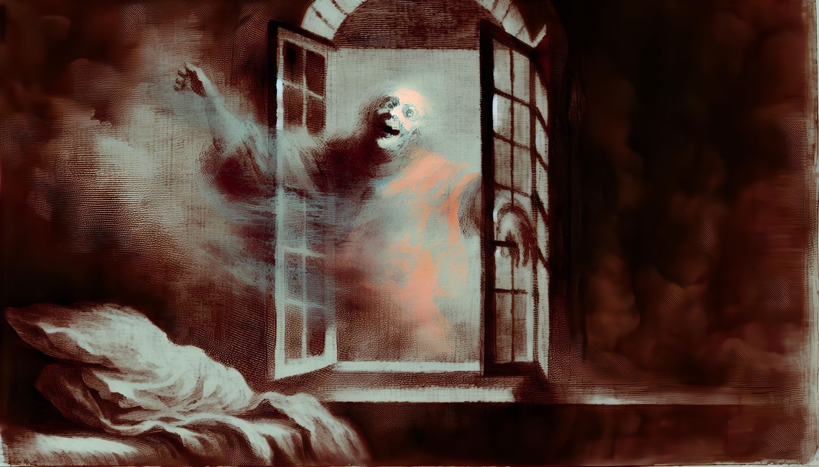 Ghostly Apparition in Romantic Style