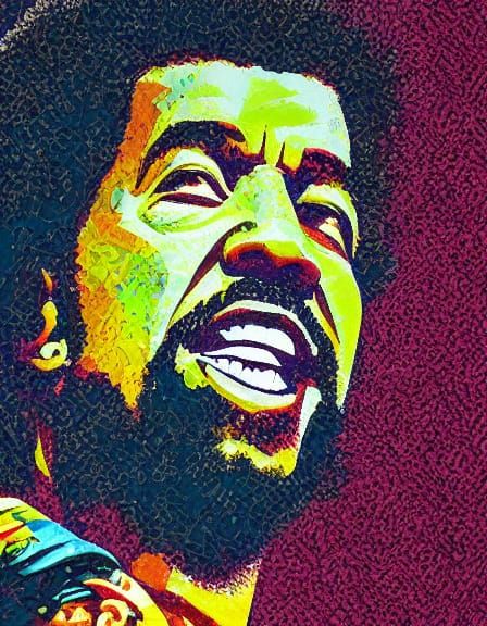 Lionel Richie: Vibrant Oil Painting of a Music Legend