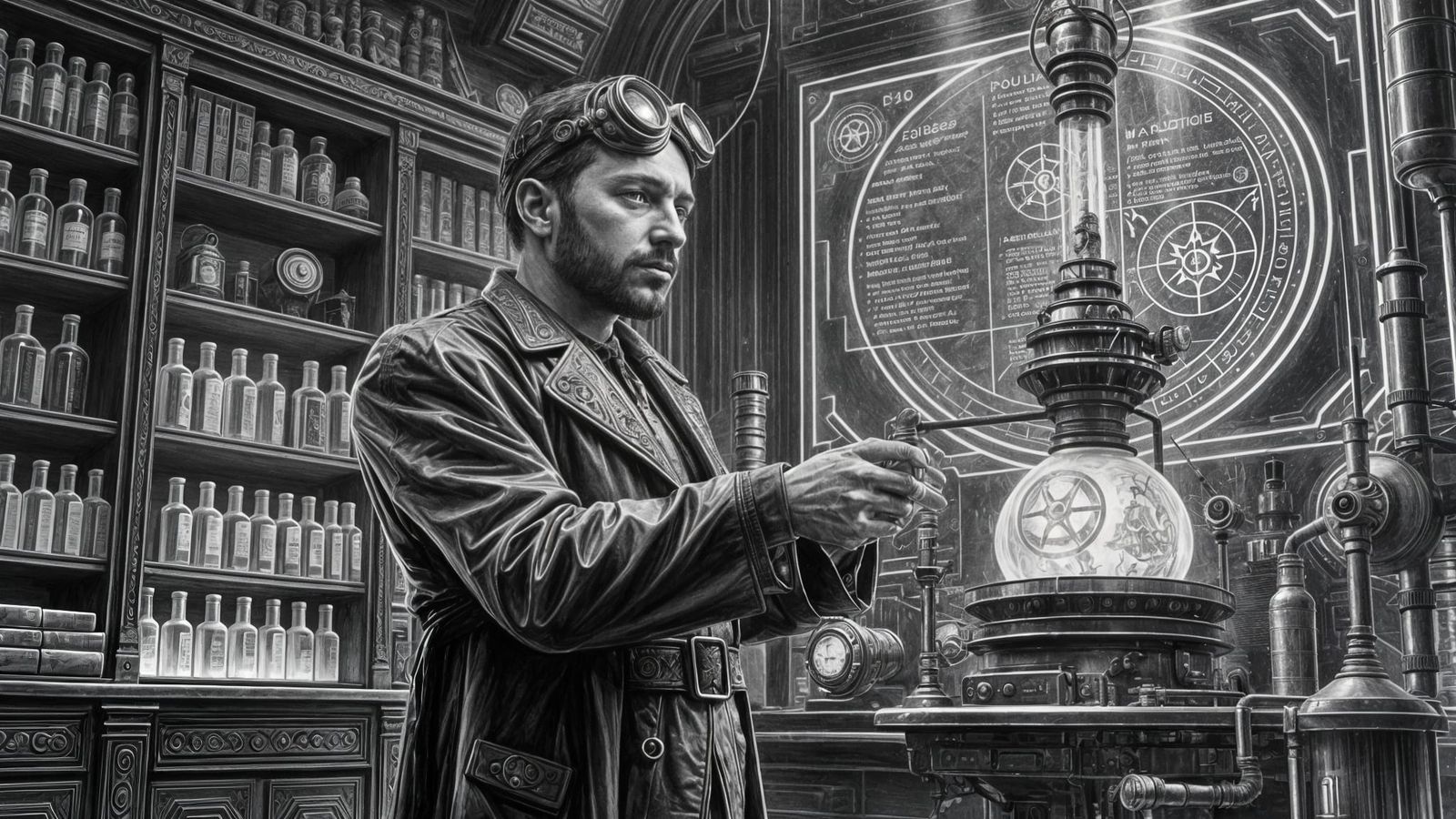 Hyperdetailed Charcoal Drawing of a Futuristic Mission