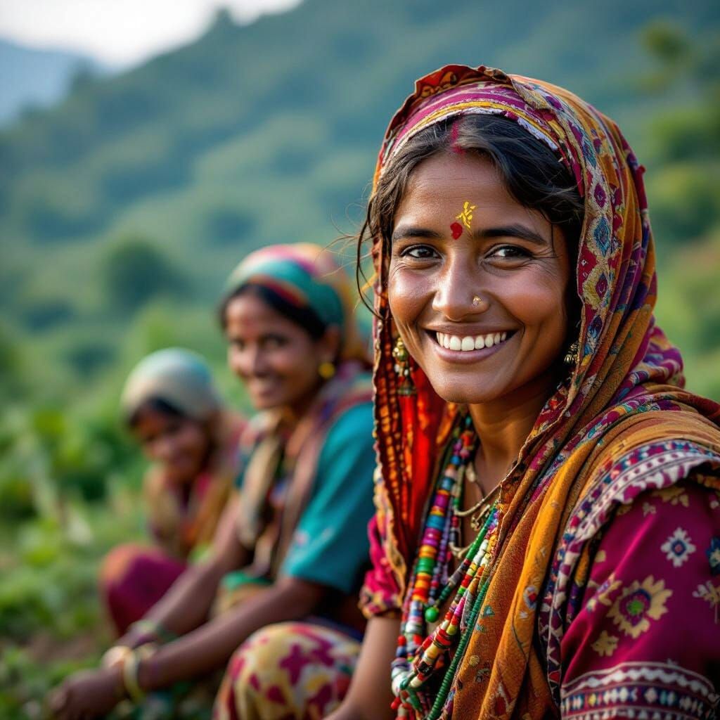 Gond Tribal Community Working in Harmony