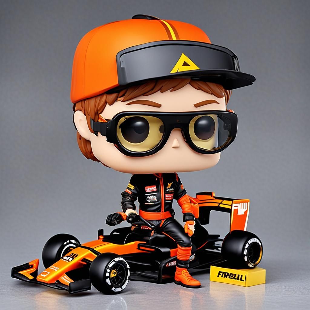Funko Pop Figurine: 'Gold Girl' in Formula 1 Outfit