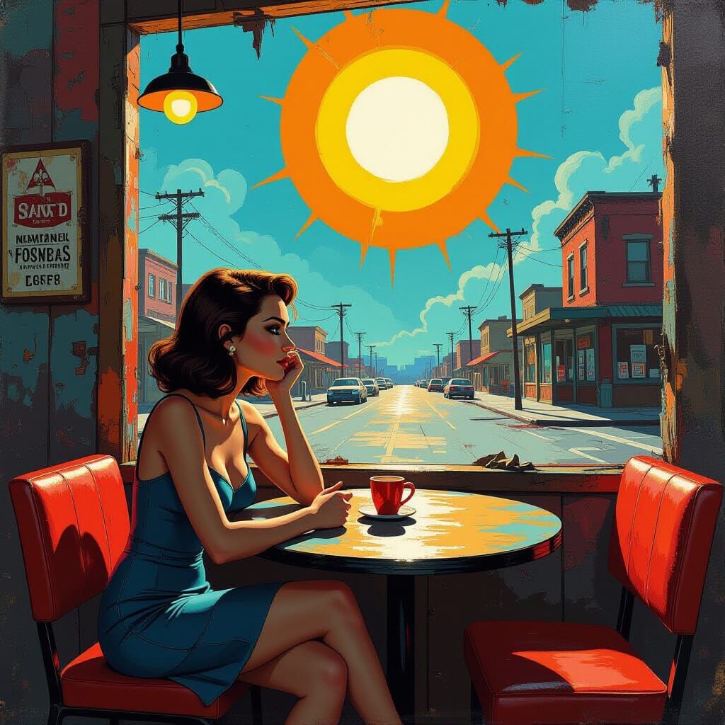 Wasteland Cafe: Abstract Expressionism Meets Surreal Horror