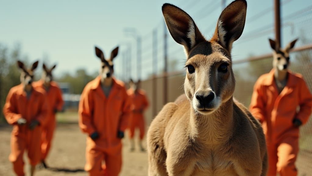 Kangaroos: Deer in Outback Prison