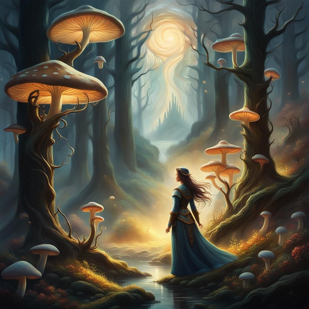 Ethereal Forest: A Dreamy Fantasy Landscape