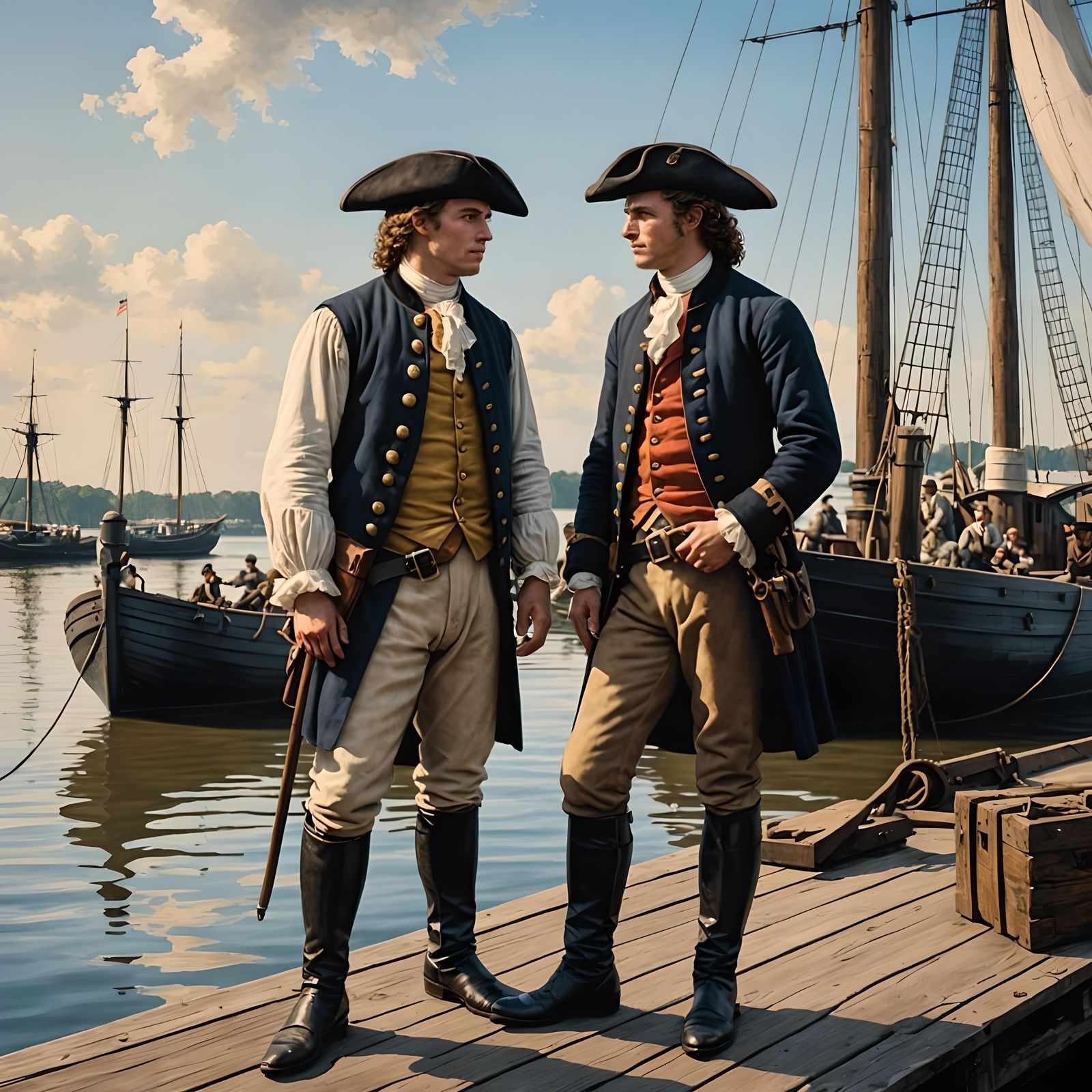 Indentured Servant Meets Employer on the Docks