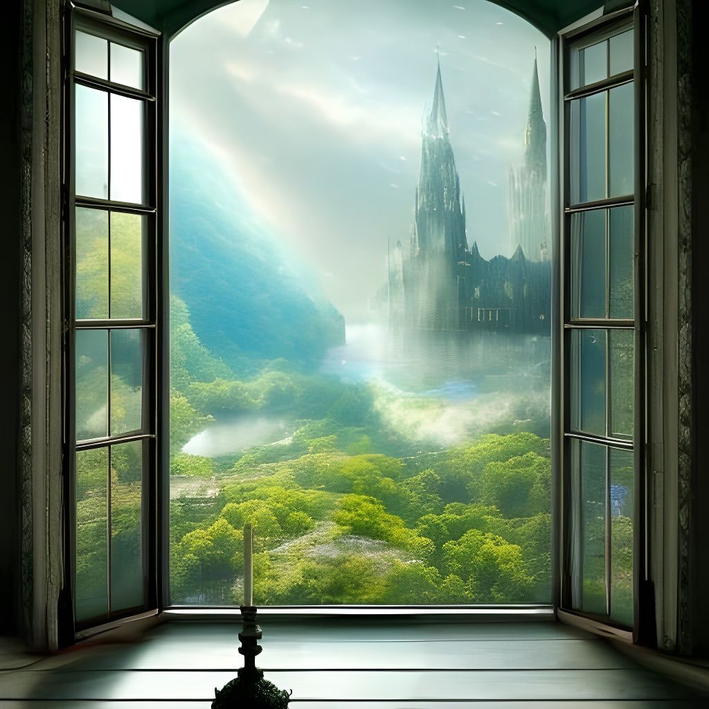 Enchanted World Through a Window