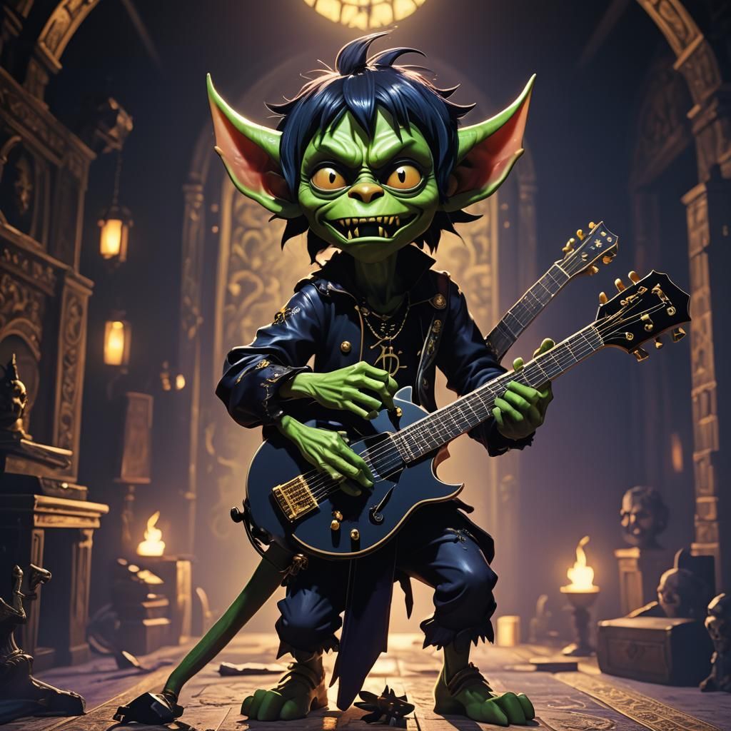 Demonic Goblin Country Star in Anime Manga Style