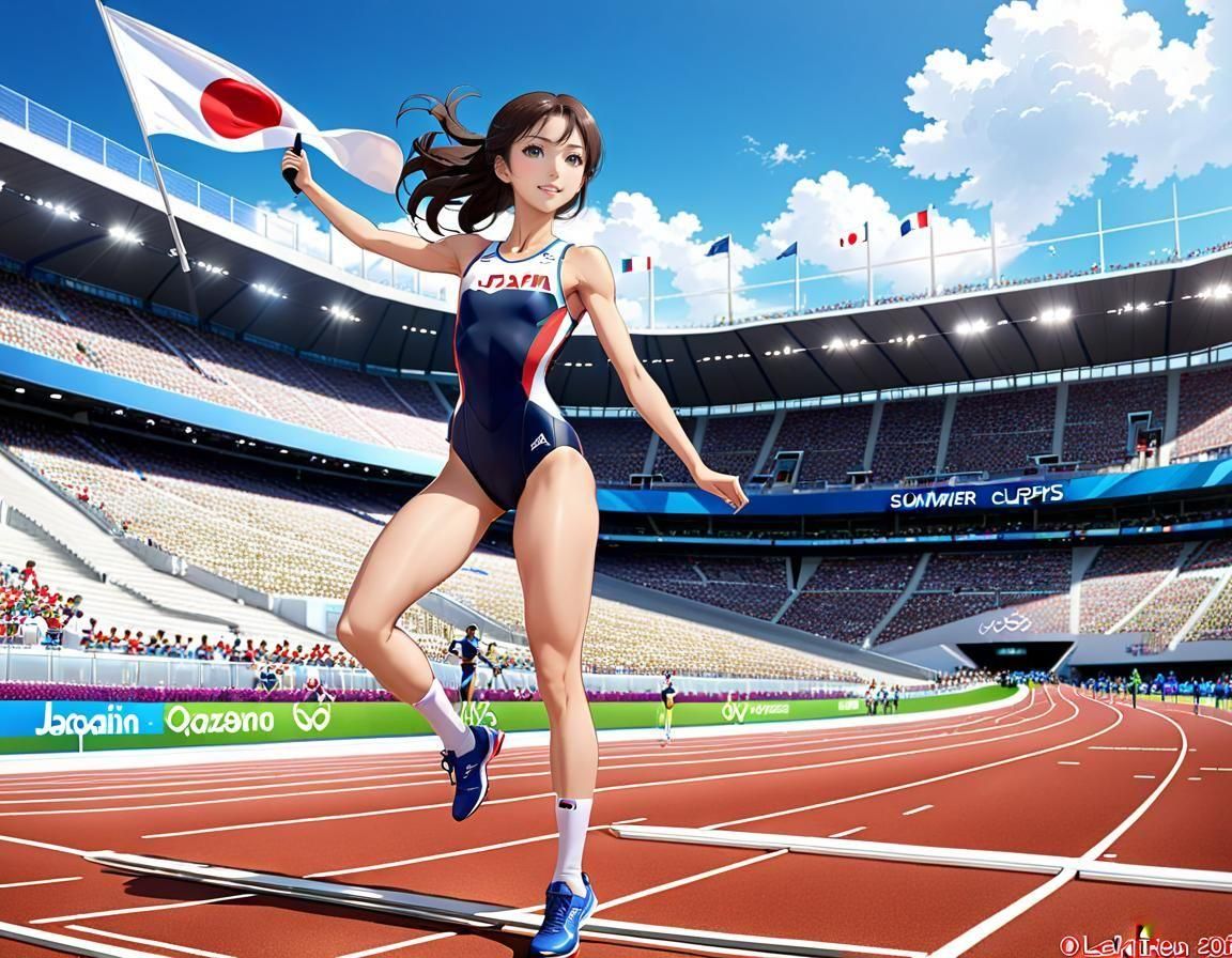 Anime Athlete Competes in Summer Olympics