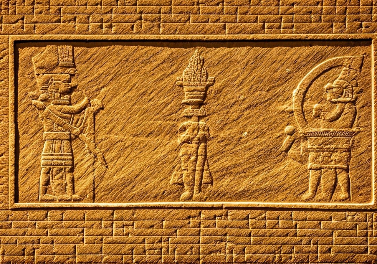 Ancient Sumerian Ruins in Vibrant Detail