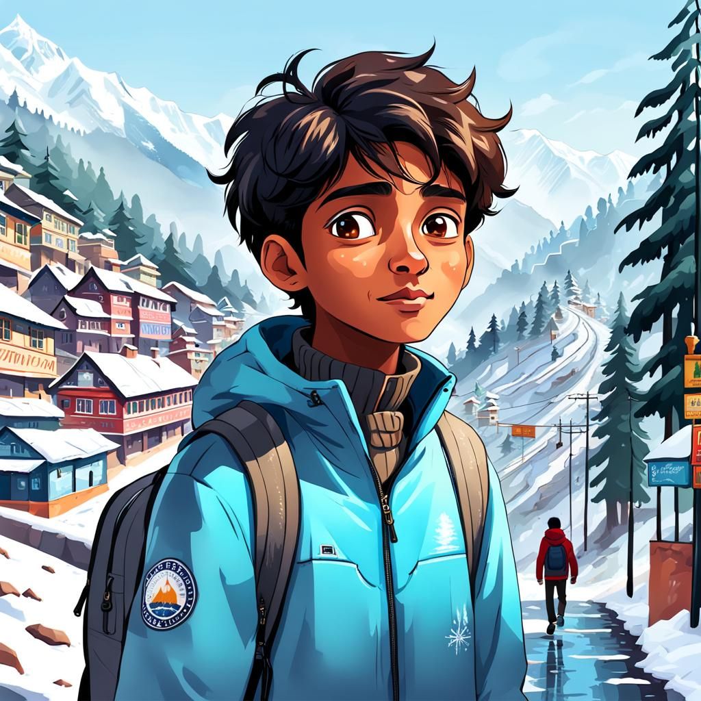 Cute North Indian Boy's Shimla Adventure