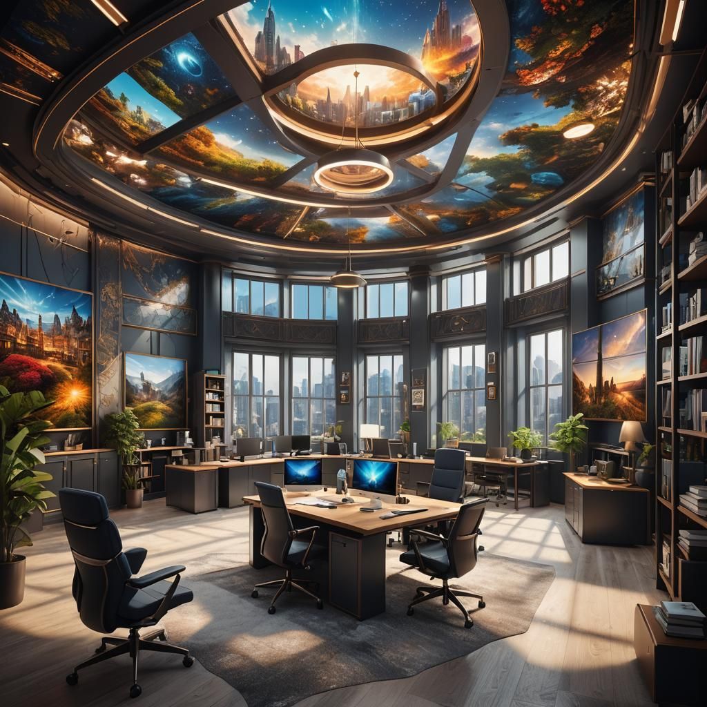 Bright Modern Office with 360 View