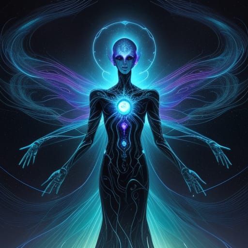 Astral Entity in Cosmic Shattered Marionette Style