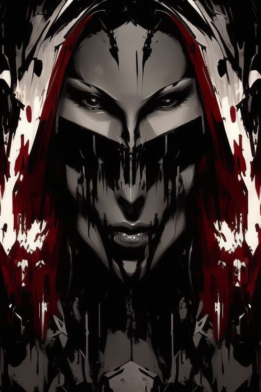 Split Personality Portrait in Textured Speedpaint Style