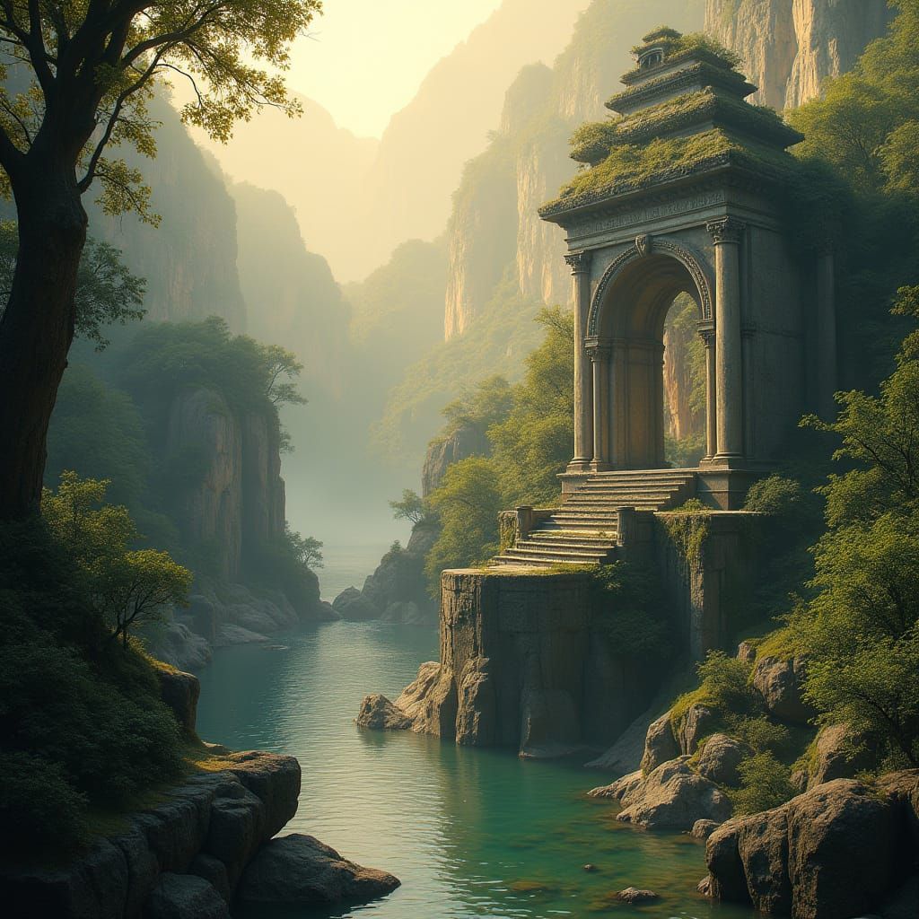 Hidden Valley Ruins in Golden Light