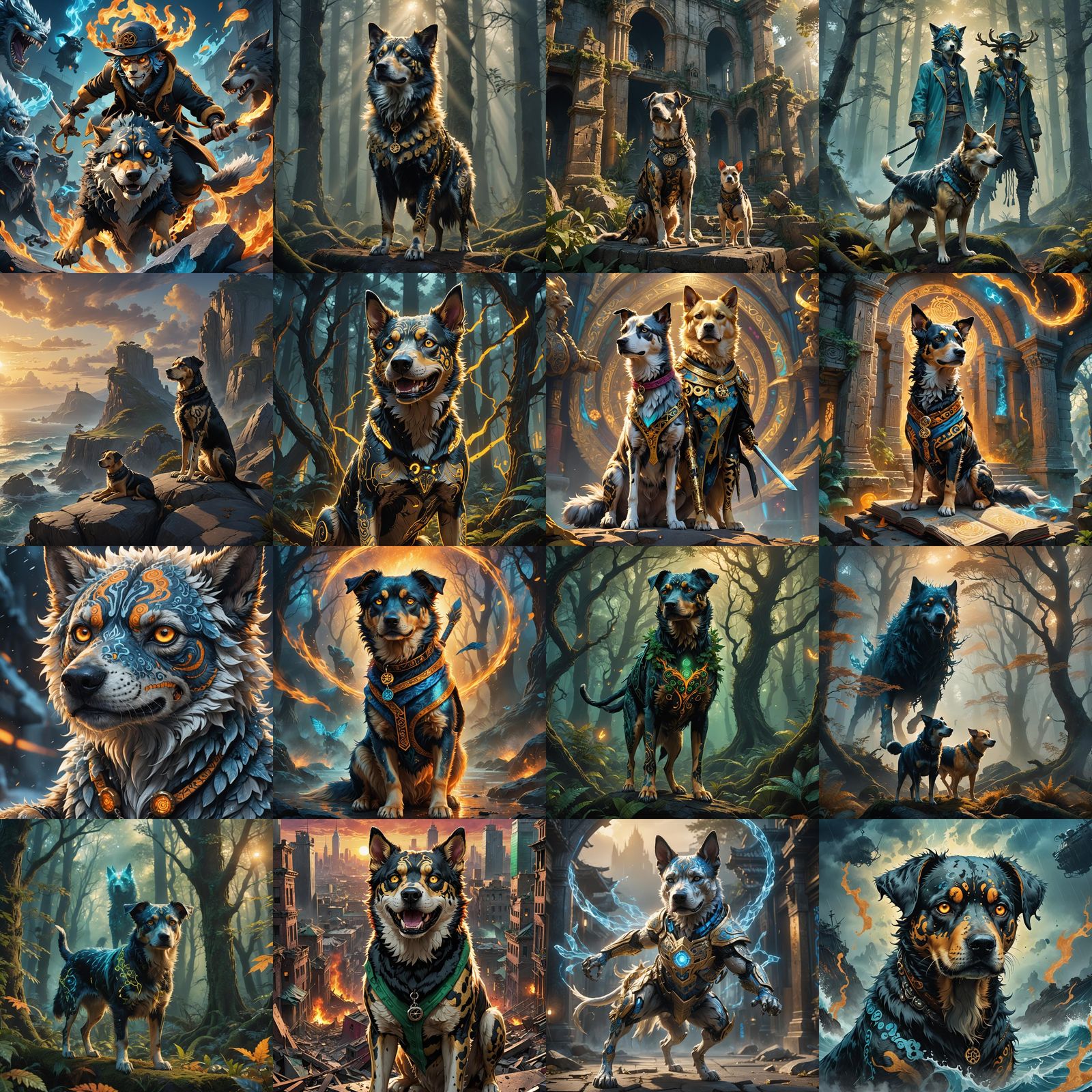 Dog Trafalgar Law Hybrid: Detailed Matte Painting