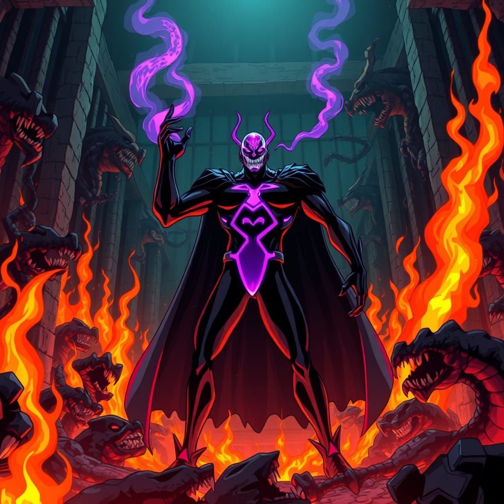 Magegelan in Burning Prison, Anime Style