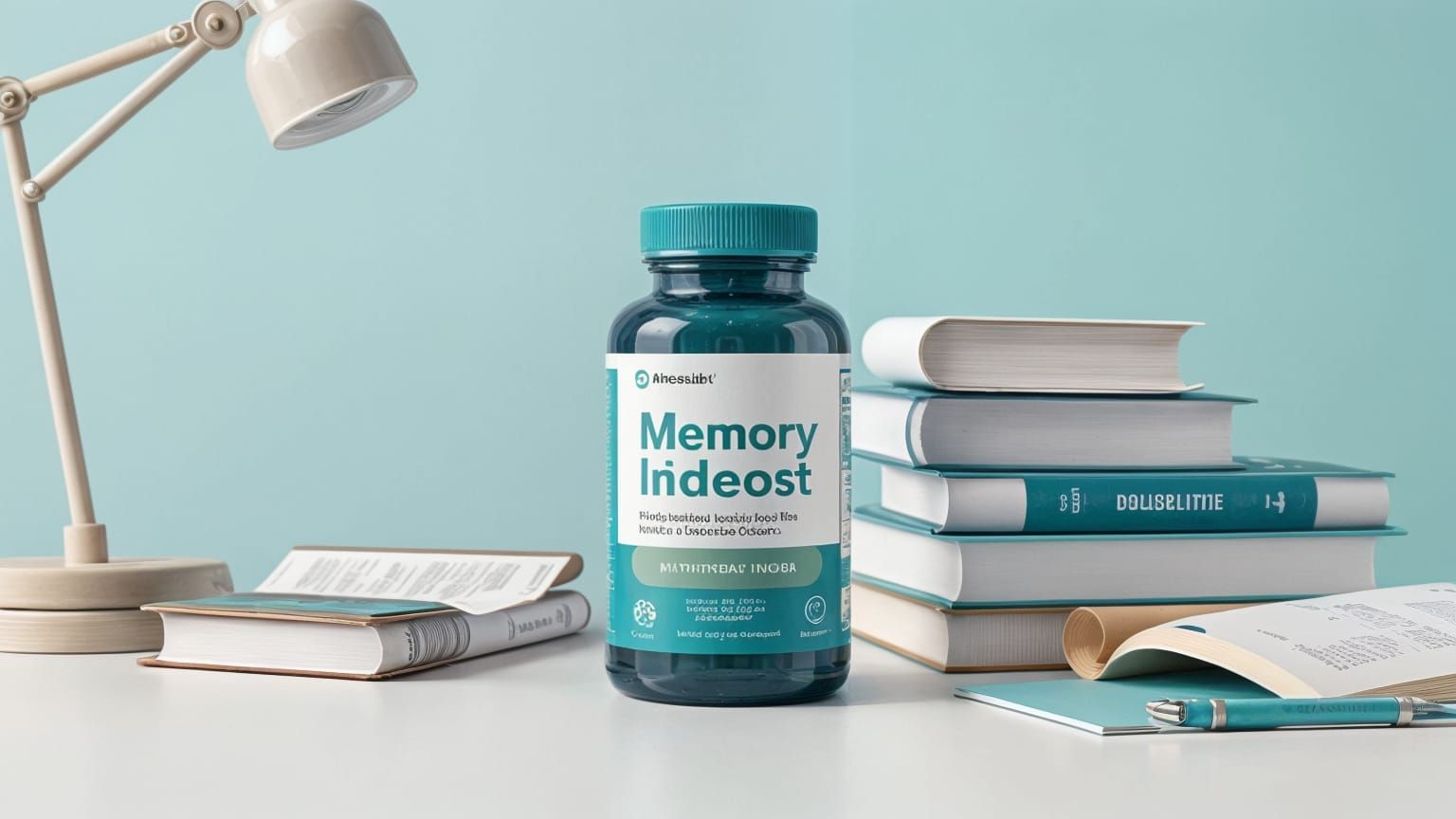 Sleek Memory Boost Bottle for Enhanced Cognitive Function