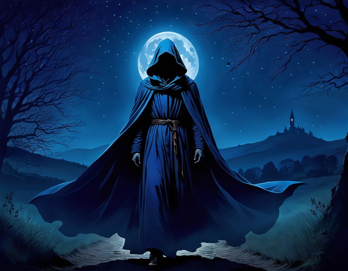 "And under the moonlit sky, the stranger left as quickly as ...