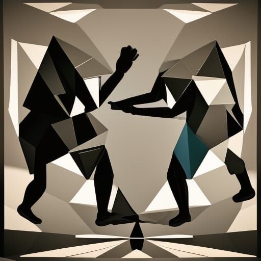 18th Century Workers Forging Scissors as Linocut