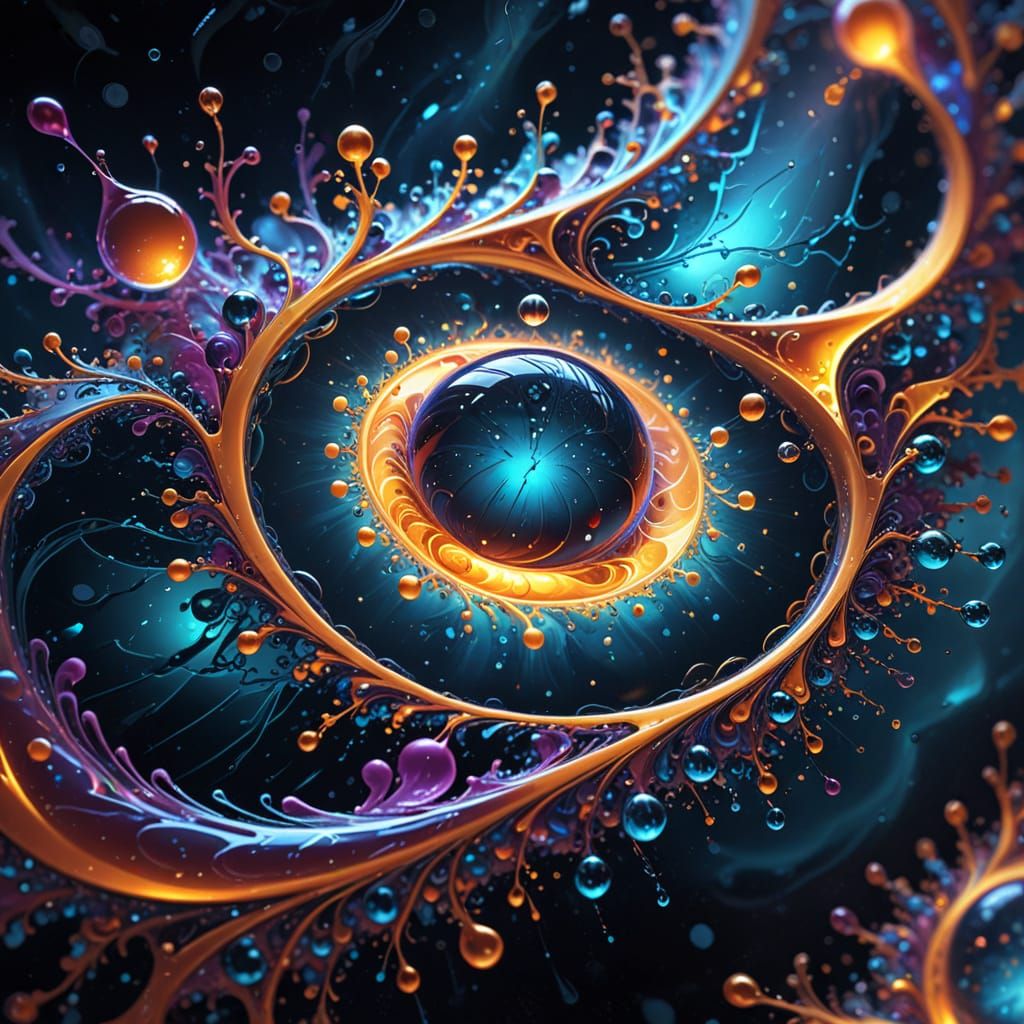 Luminous Quantum Droplets Mimic Fluid Dynamics