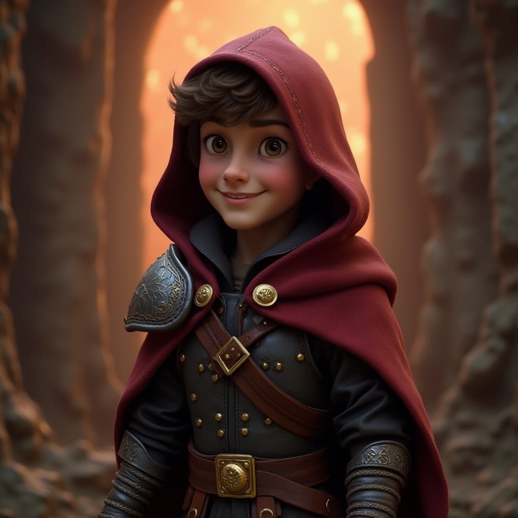 Hobbit Assassin in 3D Digital Art Style