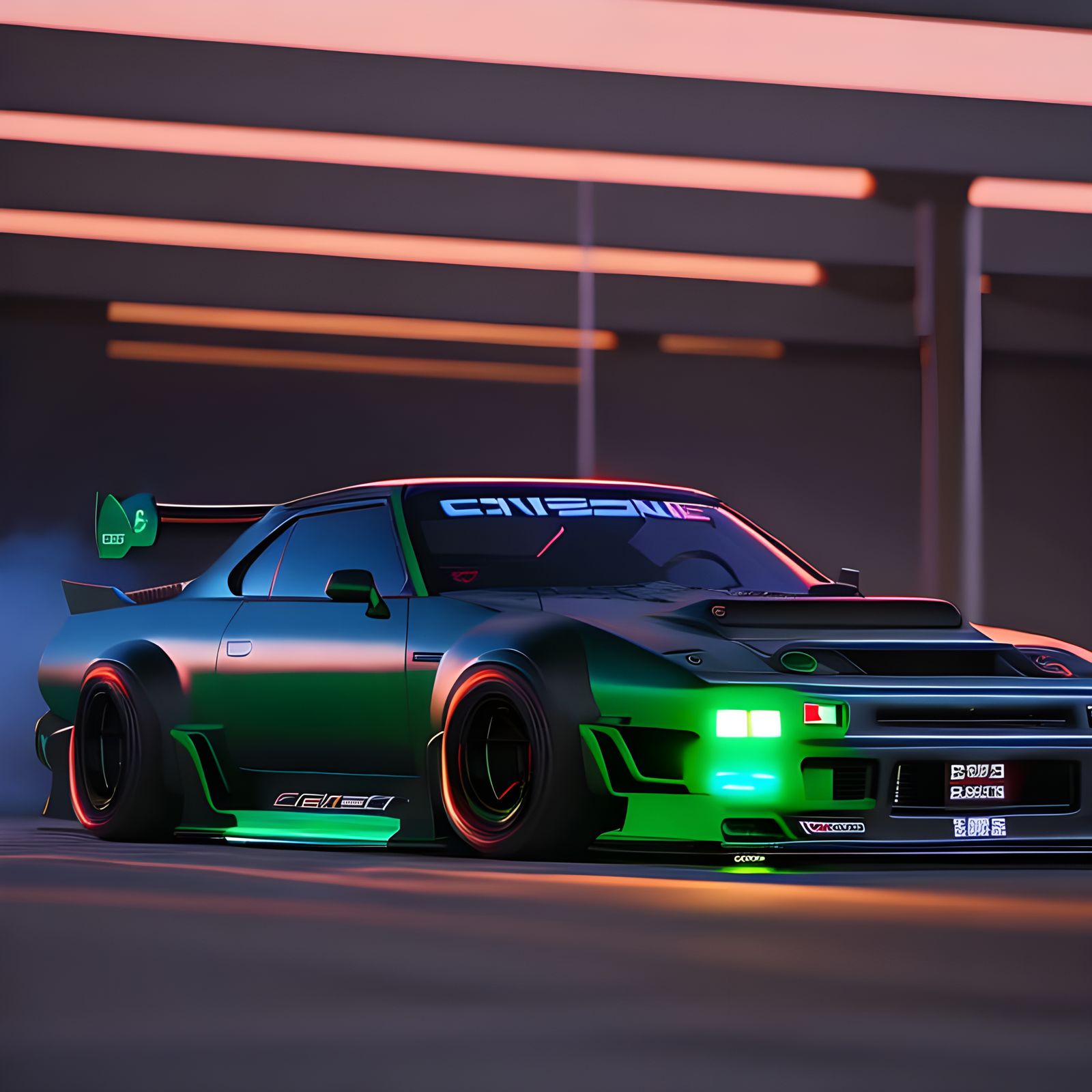 Sinister Nissan Skyline GTR34 in 3D Game Style