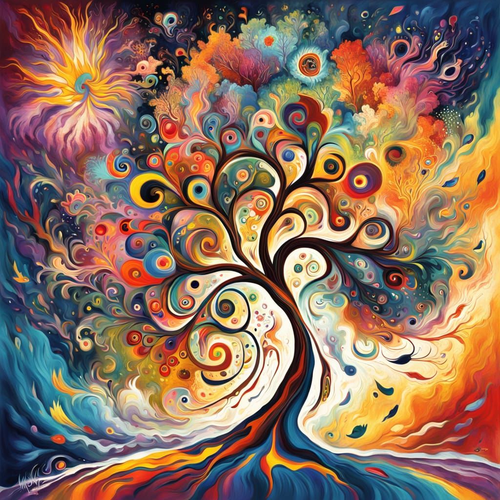 Abstract Tree Growth as Cosmic Energy Explosion