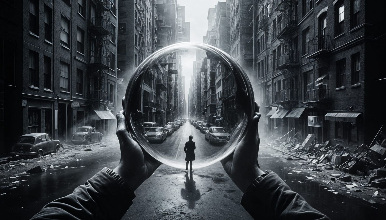 Imagine A Striking Black and White Scene