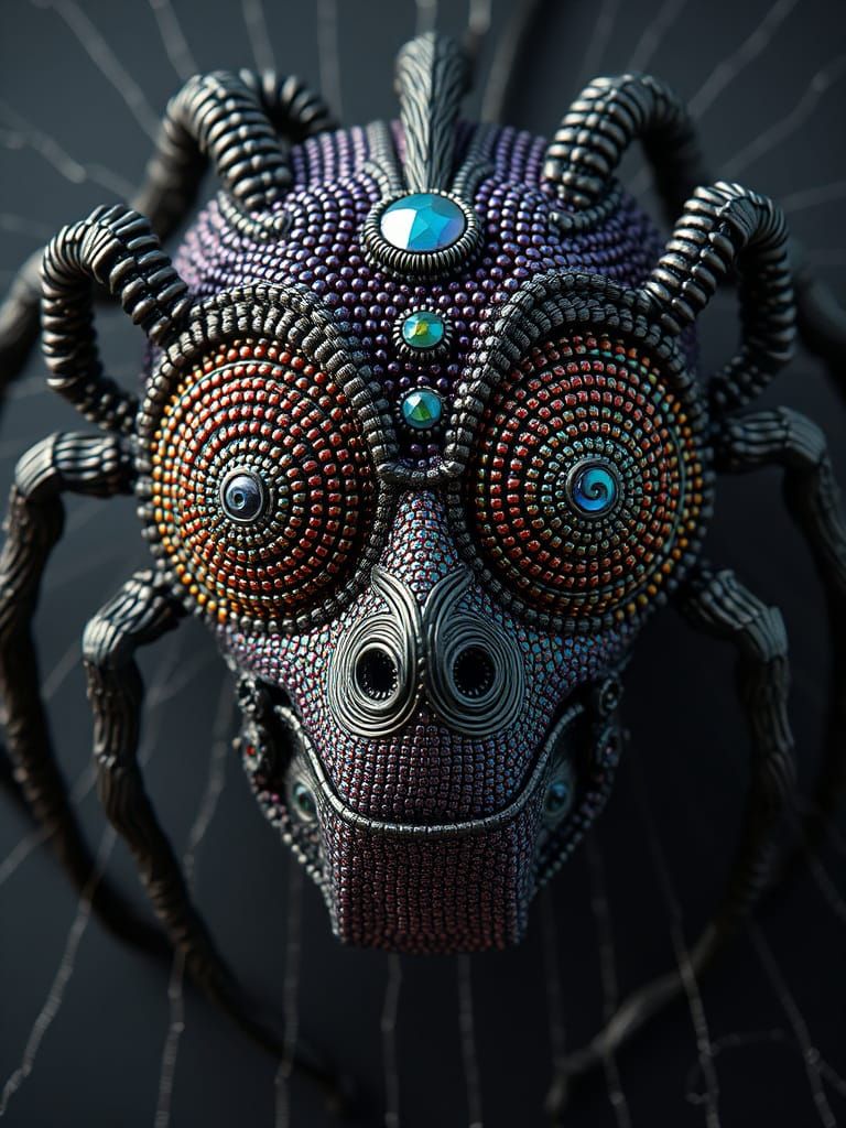 Bizarre Steamdeco Mask with Spider