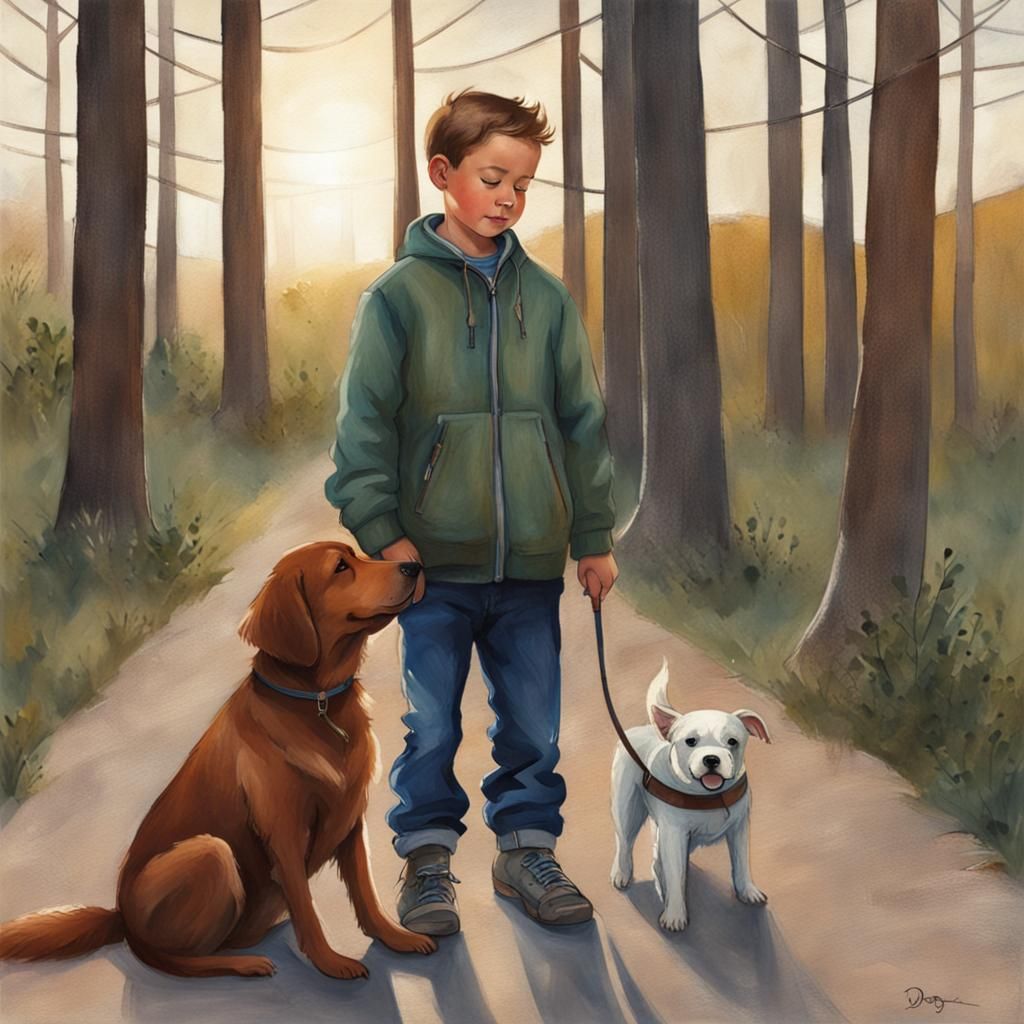A Boy and His Dog: Simple Companionship