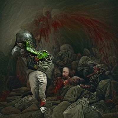 Horror Art: NCR Ranger Veteran Spitting Acid