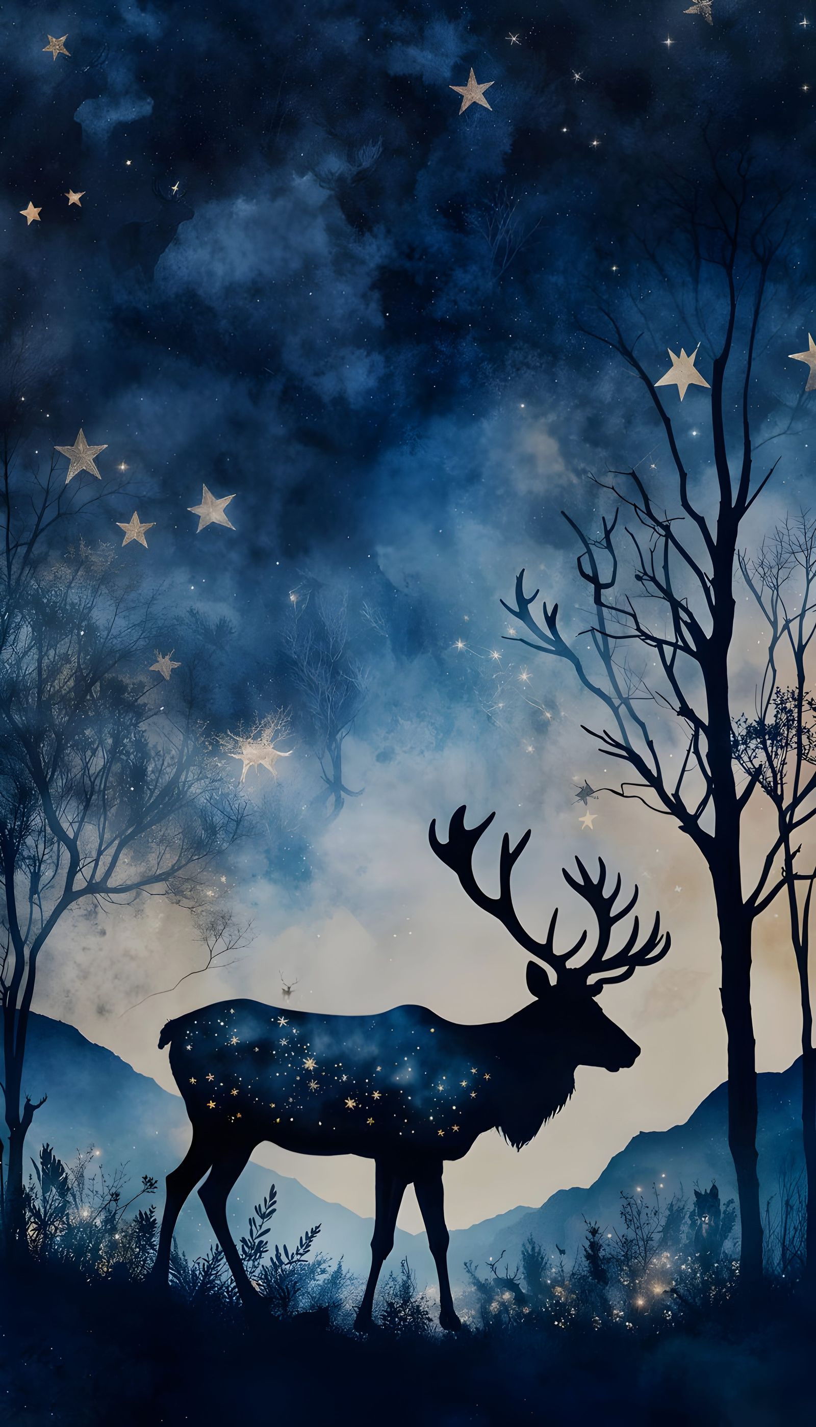 #6 Reindeer Silhouette