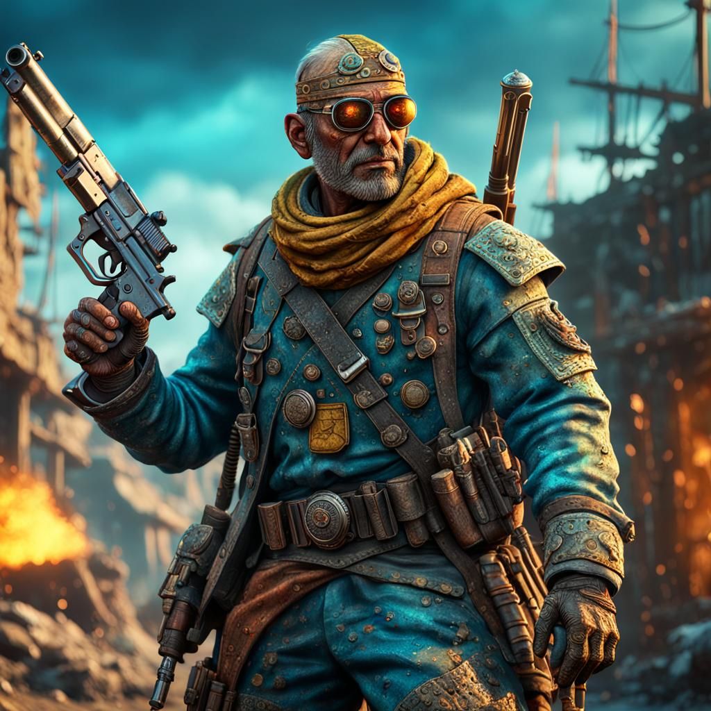 Fighting in the wasteland