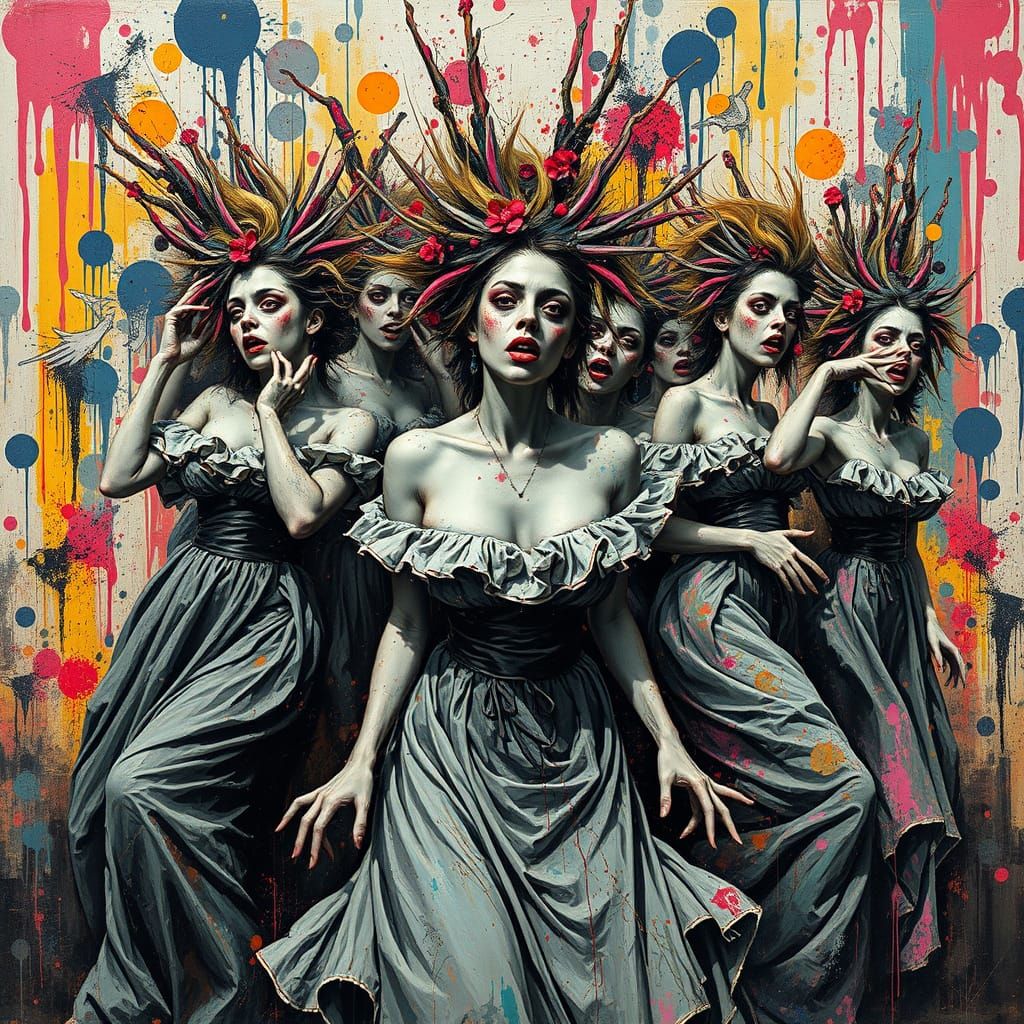 Chaotic Frenzy of Madwomen in Polychromatic Style