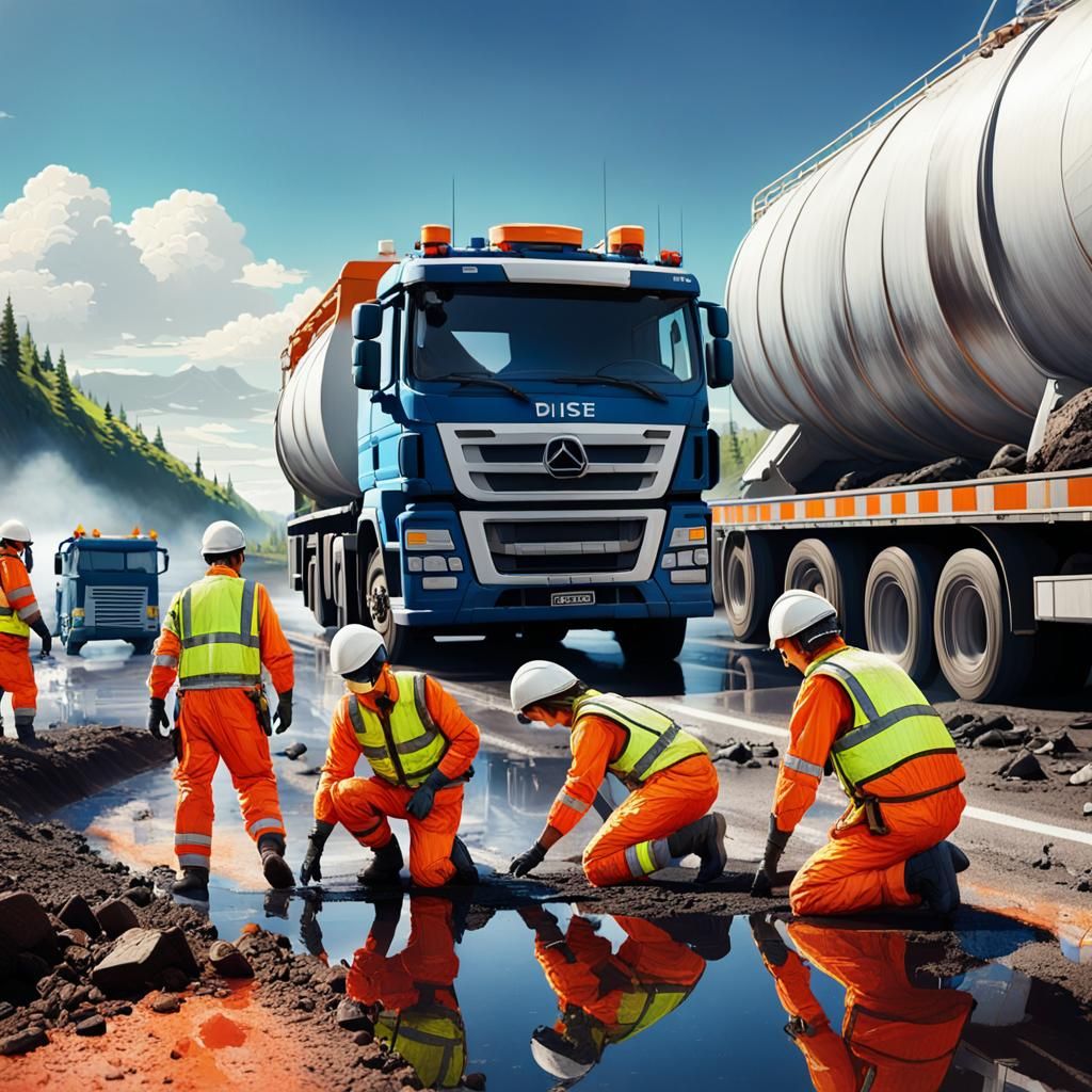 Geologists Respond to Diesel Spill in Anime Style