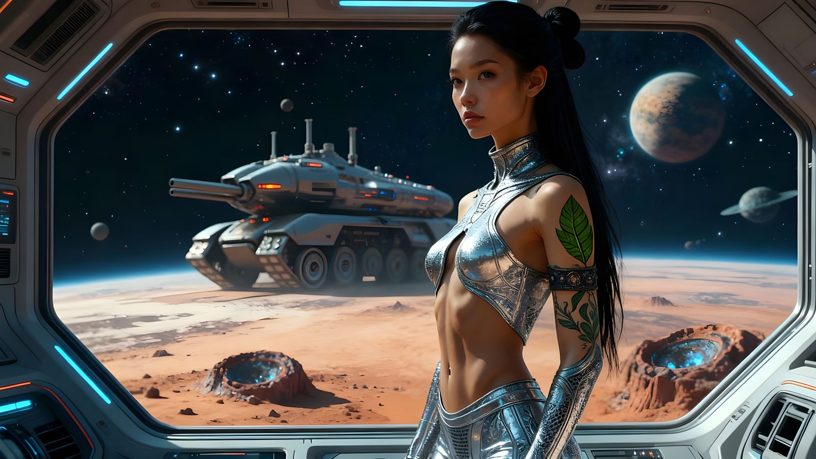 AI Generated Image of Space Travel