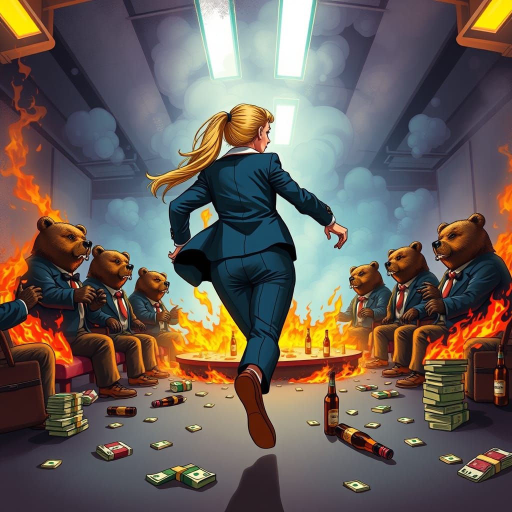 Goldilocks Fleds Dystopian Boardroom Poker Game