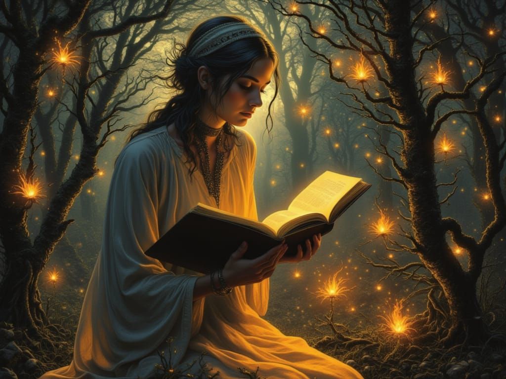 a shadow woman can you cast your magic from mysterious gold-...