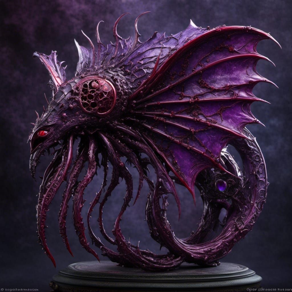 Sinister Nautilus with Blades and Purple Eye