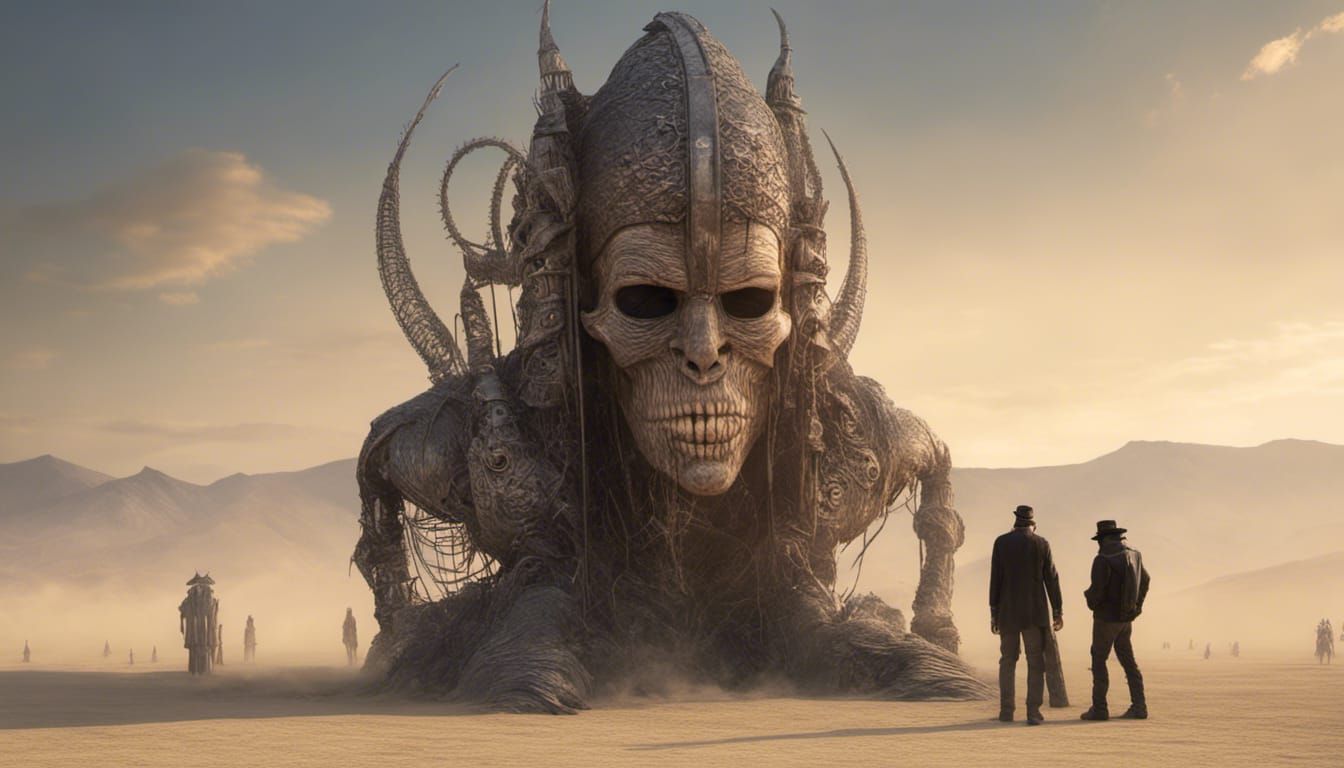 Glyph Tower at Burning Man in Sinister Style