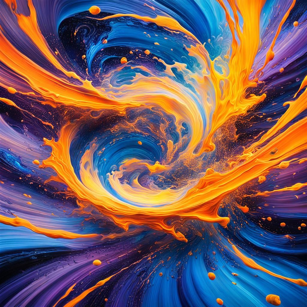 Surreal Opposing Forces Collide in Abstract Expressionism