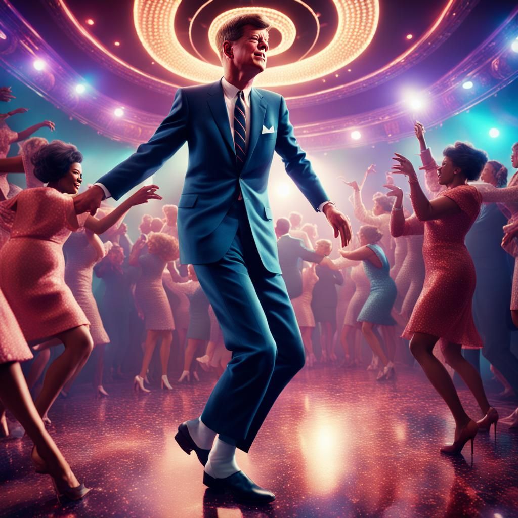 John F. Kennedy Dancing at a Disco
