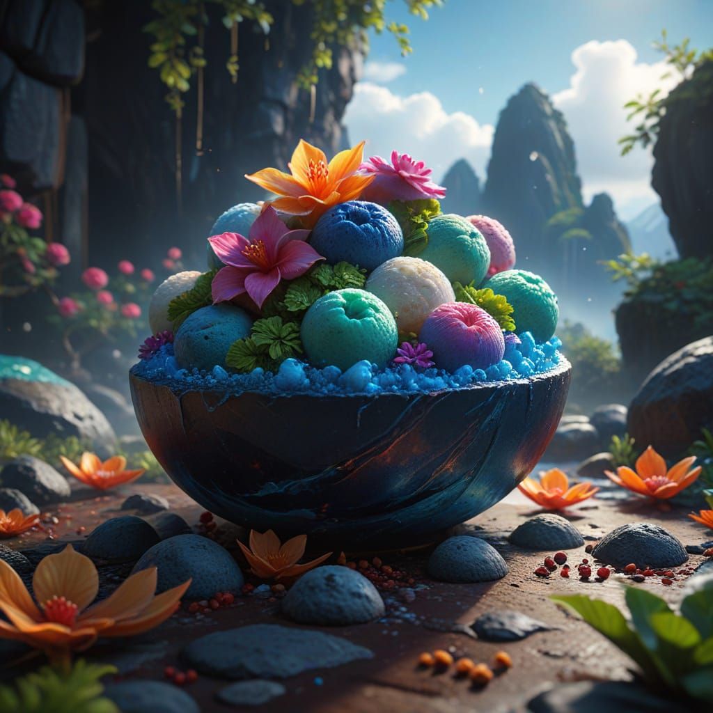 Fantastical National Mochi Day Concept Art