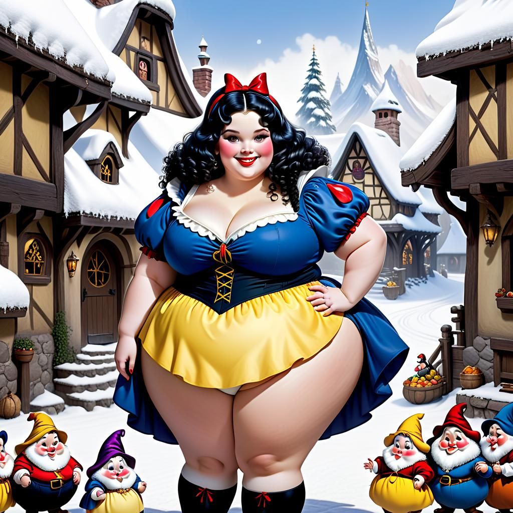 Detailed Image of Snow White with Seven Dwarfs
